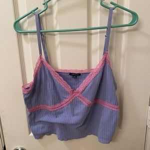 Cute girly cropped tank top